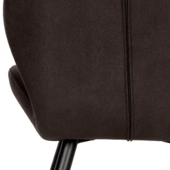 Wohnen Küchenstühle|Esszimmerstühle*Microfaser Küchenstuhl in Anthrazit - Crocodile (2er Set)