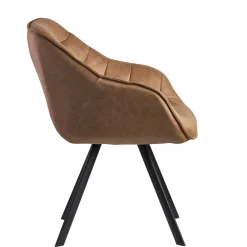 Wohnen Microfaser Polsterstuhl in Beige - Pacifigo