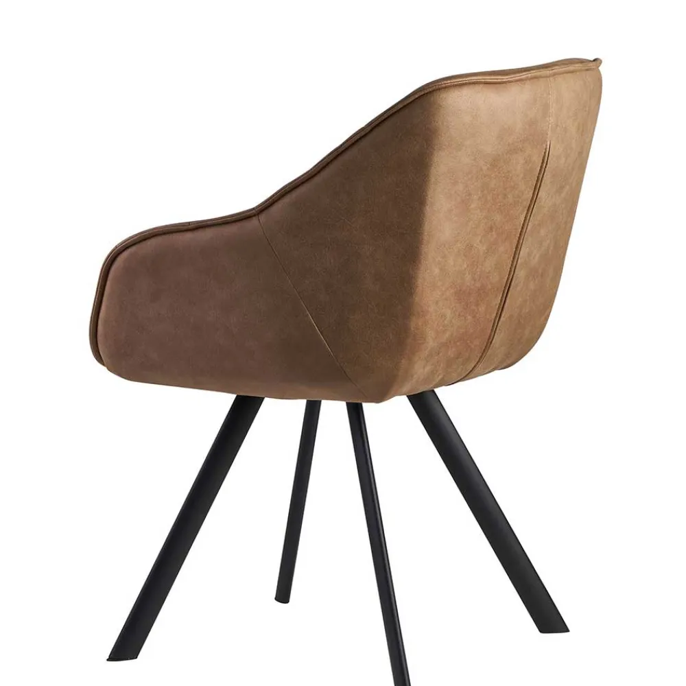 Wohnen Microfaser Polsterstuhl in Beige - Pacifigo