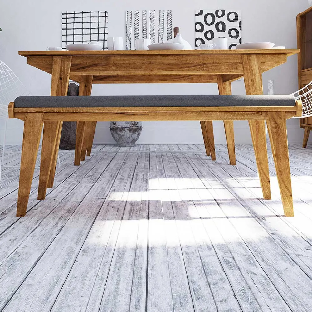 Wohnen Mid Century Style Esszimmerbank in elf Breiten - Hardus