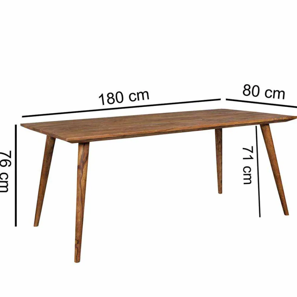 Wohnen Mid-Century Tisch Cospic in rechteckig oder quadratisch