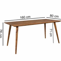 Wohnen Mid-Century Tisch Cospic in rechteckig oder quadratisch