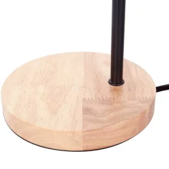 Wohnen Lampen & Leuchten*Minimalistische Tischlampe in Schwarz & Natur - Dave