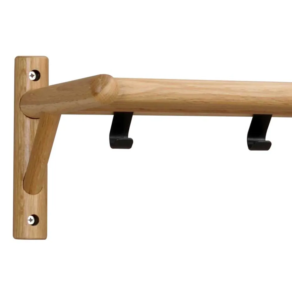 Wohnen Minimalistische Wandgarderobe aus Eiche - Nuymana