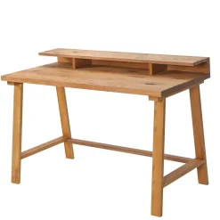 Wohnen Retro Möbel|Bürotische*Minimalistischer Schreibtisch aus Wildeiche - Dalunzio