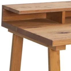 Wohnen Retro Möbel|Bürotische*Minimalistischer Schreibtisch aus Wildeiche - Dalunzio