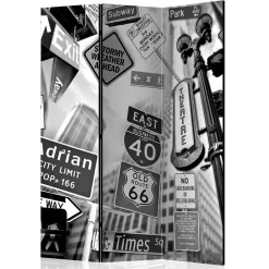 Wohnen Wohnzimmer-Regale|Paravents*Mobile Trennwand mit New York Schilder Motiv - Aurach