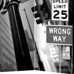 Wohnen Wohnzimmer-Regale|Paravents*Mobile Trennwand mit New York Schilder Motiv - Aurach