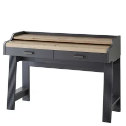 Wohnen Landhausmöbel|Bürotische*Modern Country Computertisch in Grau & Eiche - Joe