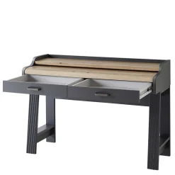 Wohnen Landhausmöbel|Bürotische*Modern Country Computertisch in Grau & Eiche - Joe