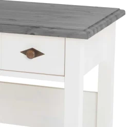 Wohnen Modern Country Frisiertisch Set zweifarbig - Mirandesca (dreiteilig)