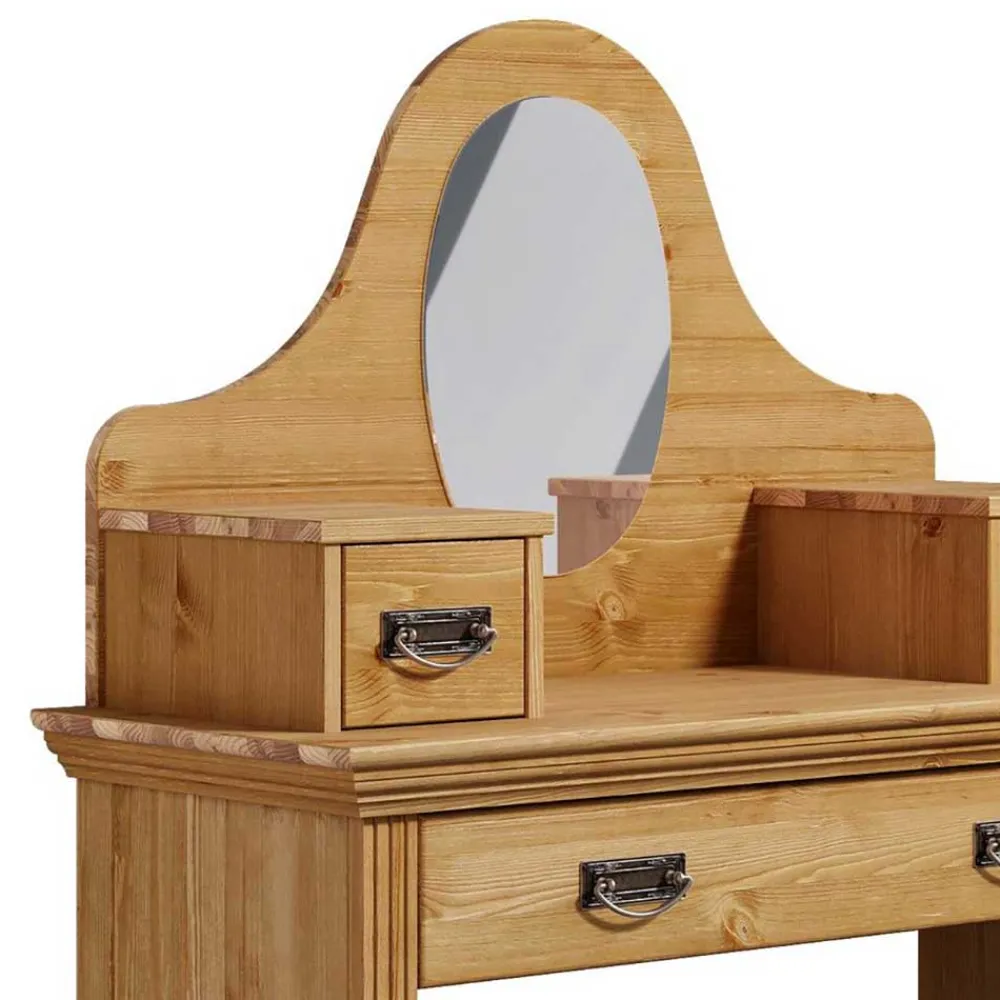 Wohnen Glasmöbel|Schminktische*Modern Country Frisiertisch mit Spiegel - Vocoja