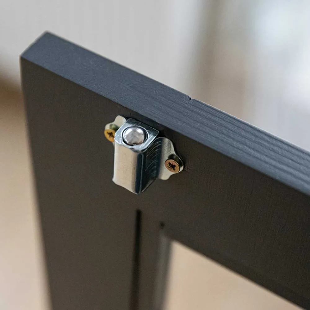 Wohnen Esszimmer-Vitrinen|Esszimmerschränke*Modern Country Highboard in Grau & Kiefer - Eromsia