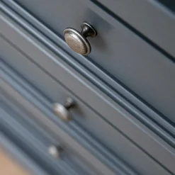 Wohnen Esszimmer-Vitrinen|Esszimmerschränke*Modern Country Highboard in Grau & Kiefer - Eromsia