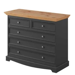 Wohnen Kommoden|Flurkommoden*Modern Country Kommode in Grau & Kiefer - Eromsia