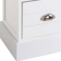 Wohnen Landhausmöbel|Kommoden*Modern Country Kommode in Weiß - Fidono