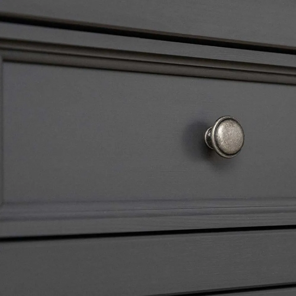 Wohnen Landhausmöbel|Nachttische*Modern Country Nachtkommode in Grau & Kiefer - Eromsia