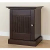 Wohnen Modern Country Nachtschrank in Dunkelbraun - Nauizia