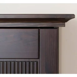 Wohnen Modern Country Nachtschrank in Dunkelbraun - Nauizia