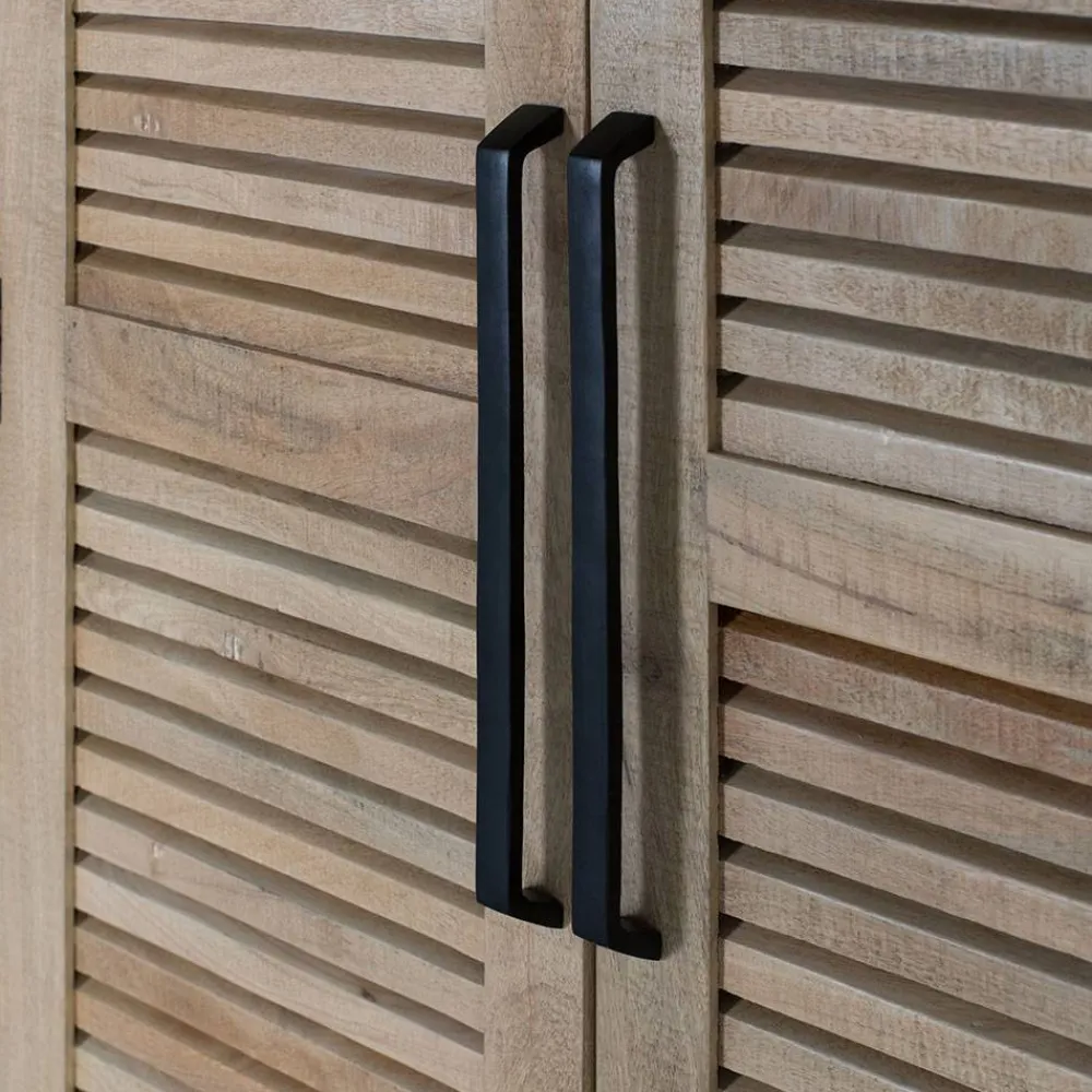 Wohnen Garderobenschränke*Modern Country Schrank mit Lamellentüren - Muray