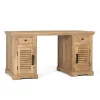 Wohnen Naturholzmöbel|Landhausmöbel*Modern Country Schreibtisch mit Lamellentüren - Muray
