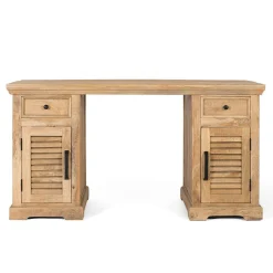 Wohnen Naturholzmöbel|Landhausmöbel*Modern Country Schreibtisch mit Lamellentüren - Muray