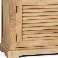 Wohnen Modern Country TV Board mit Lamellentüren - Muray