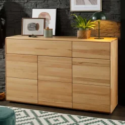 Wohnen Sideboards*Moderne Anrichte aus Kernbuche Massivholz - Namgon