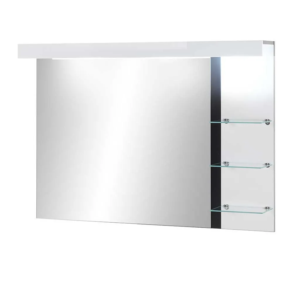 Wohnen Weiße Möbel|Glasmöbel*Moderne Badmöbel im Set - Ingmesan (vierteilig)