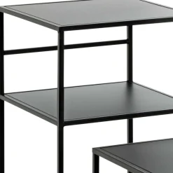 Wohnen Moderne Blumensäulen in Schwarz - Foahala (zweiteilig)