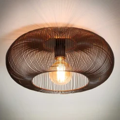 Wohnen Moderne Deckenleuchte in Bronzefarben - Praguera