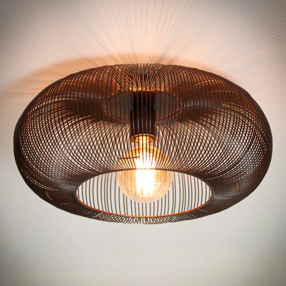 Wohnen Moderne Deckenleuchte in Bronzefarben - Praguera