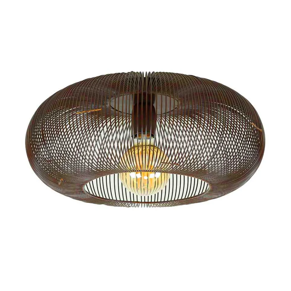 Wohnen Moderne Deckenleuchte in Bronzefarben - Praguera