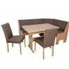 Wohnen Moderne Eckbank-Essgruppe Set - Special (vierteilig)