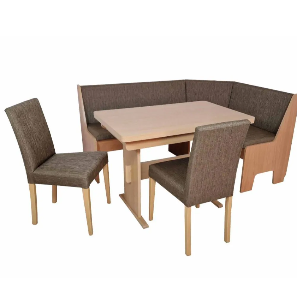 Wohnen Moderne Eckbank-Essgruppe Set - Special (vierteilig)