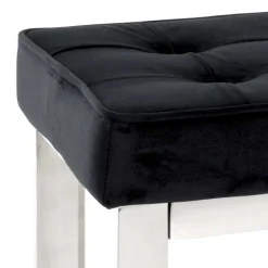 Wohnen Moderne Edelstahl Bank mit Samt Polsterung - Mariah