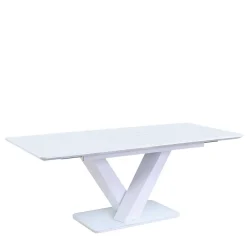 Wohnen Küchen-Essgruppen|Esszimmer Komplett*Moderne Esszimmer Gruppe in Weiß - Colosses (fünfteilig)