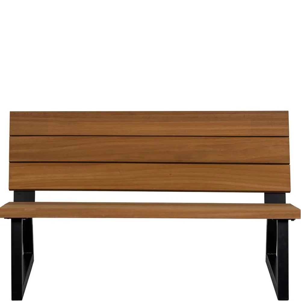 Wohnen Metall-Gartenmöbel|Küchenbänke*Moderne Gartenbank aus Abachi Holz - Liz