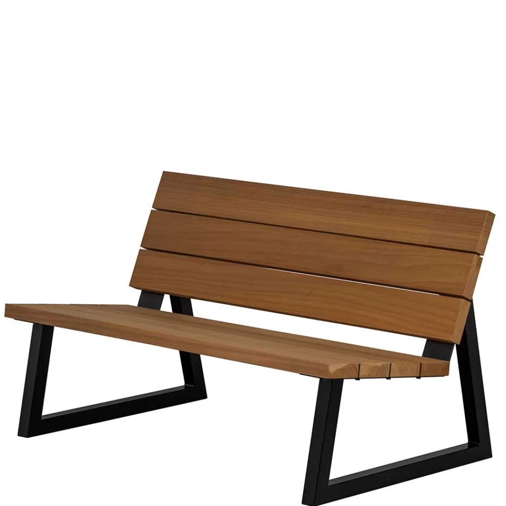 Wohnen Metall-Gartenmöbel|Küchenbänke*Moderne Gartenbank aus Abachi Holz - Liz