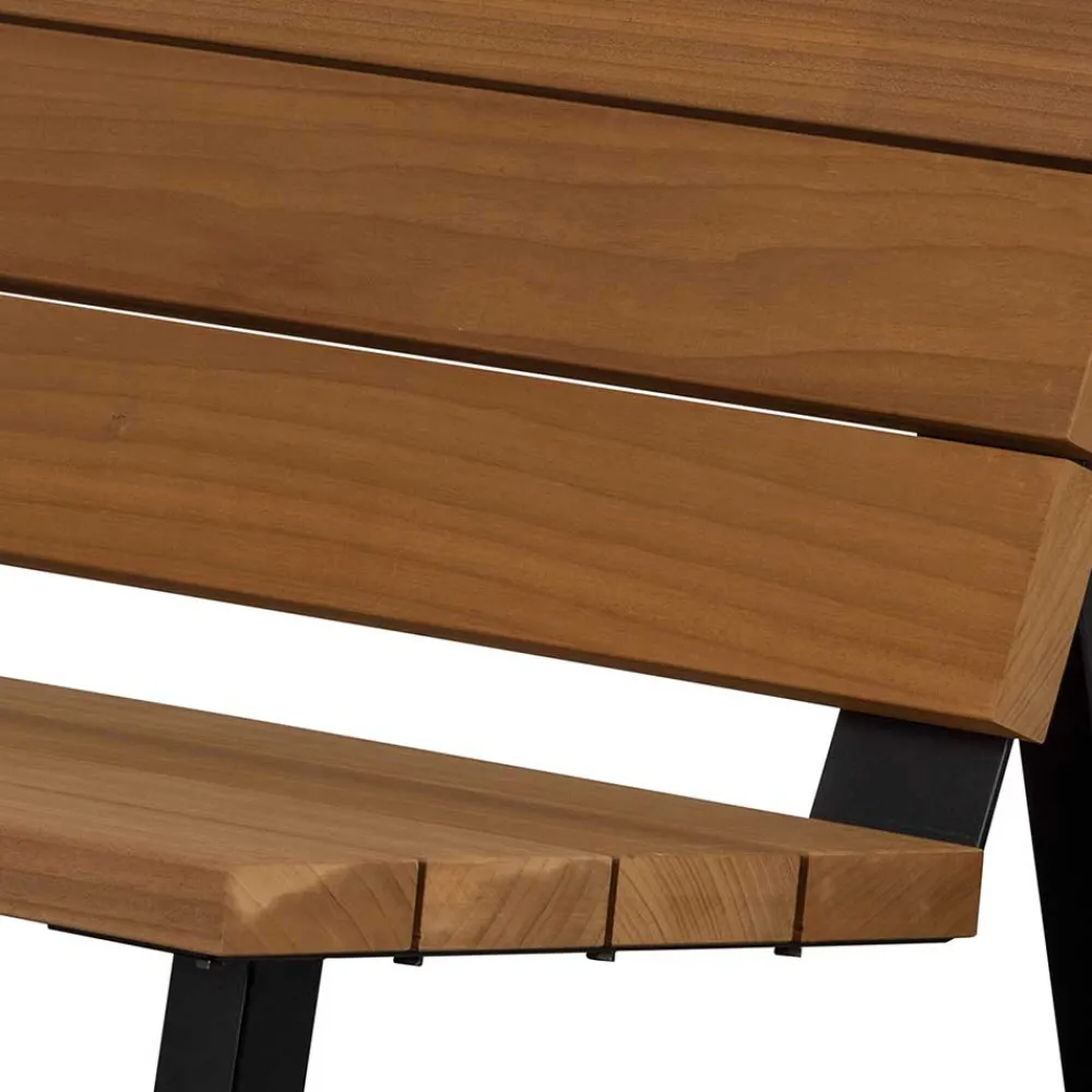 Wohnen Metall-Gartenmöbel|Küchenbänke*Moderne Gartenbank aus Abachi Holz - Liz