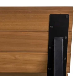 Wohnen Metall-Gartenmöbel|Küchenbänke*Moderne Gartenbank aus Abachi Holz - Liz