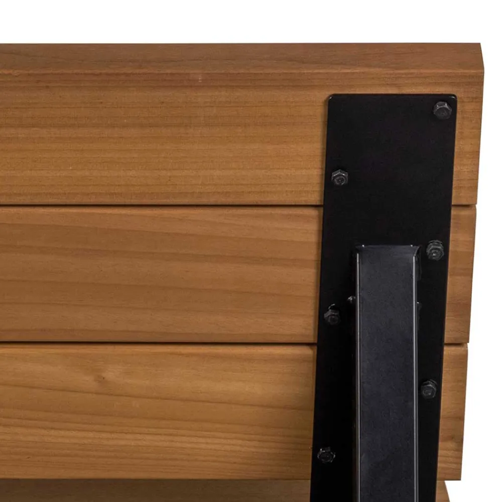 Wohnen Metall-Gartenmöbel|Küchenbänke*Moderne Gartenbank aus Abachi Holz - Liz