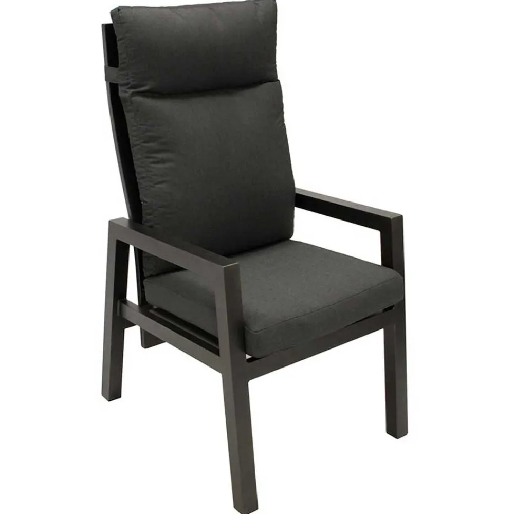 Wohnen Metall-Gartenmöbel*Moderne Gartenstühle aus Aluminium - Ashly (2er Set)