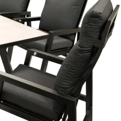 Wohnen Metall-Gartenmöbel*Moderne Gartenstühle aus Aluminium - Ashly (2er Set)