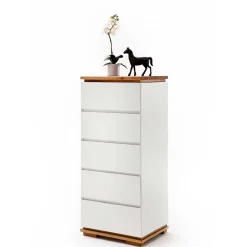 Wohnen Moderne Hochkommode in Weiß - Vangels