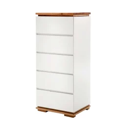 Wohnen Moderne Hochkommode in Weiß - Vangels