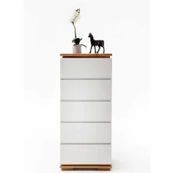 Wohnen Moderne Hochkommode in Weiß - Vangels