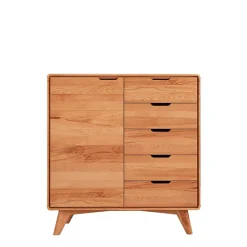 Wohnen Moderne Holzkommode aus Kernbuche massiv - Junola