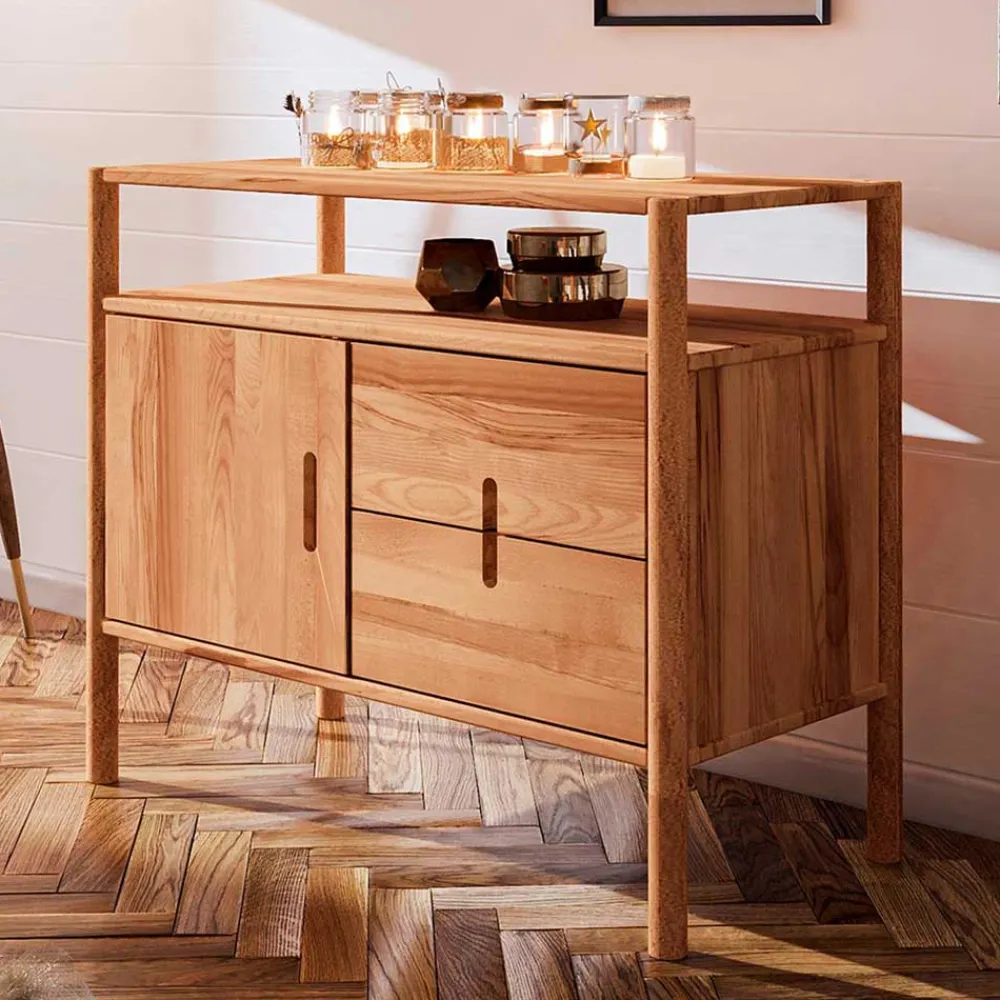 Wohnen Tv & Hifi-Möbel|Tv & Hifi-Möbel*Moderne Holzkommode mit Fach & Tür - Indrya