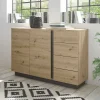 Wohnen Sideboards & Kommoden|Sideboards & Kommoden*Moderne Kombi-Kommode 138 cm breit - Lairian